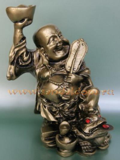 Хотей Q0006  с жабой h=13см под бронзу 