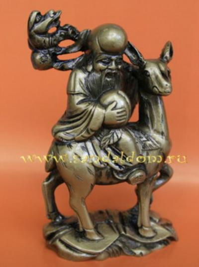 Шоусин  Q0007 на олене h=13 см под бронзу 