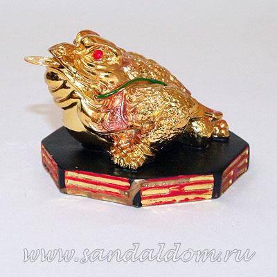 Жаба Богатства Q0069 под золото h=5см  (мин 2шт)