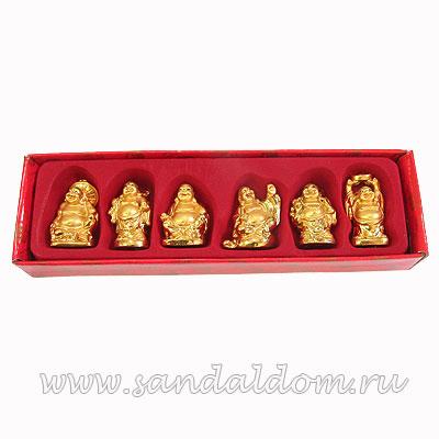 Набор Q0194 6ть Хотеев h~4,5см под золото