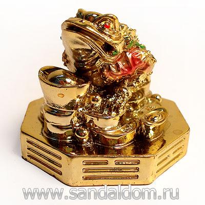 Жаба на багуа Q0232 под золото h=5см (мин 2шт)
