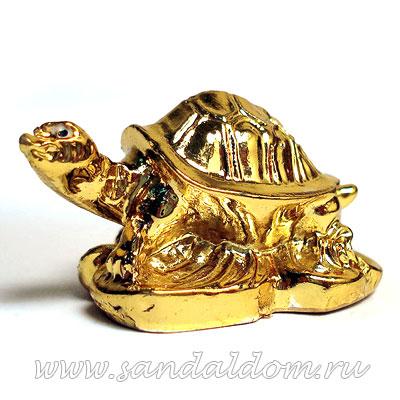 Черепаха Q0240 под золото ~h-2,5cm (мин 3 шт)