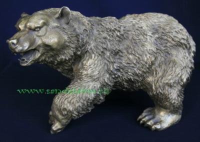 Медведь QT27389 статуэтка l=38cm h=20 бронза