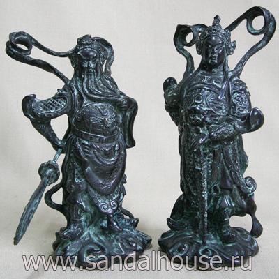 Воины QT36401Q защитники дома h-18sm бронза патина