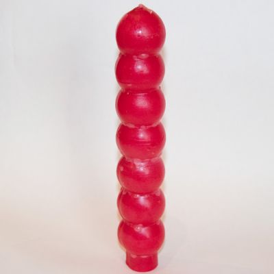 Семидневная свеча "Семь Богов Африки" (красная) высота - 20 см. вес - 175 гр.