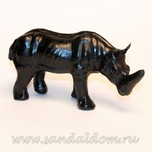 Носорог кожаный RST-2 фигурка L~19cm h~10cm