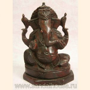 Ганеша розовое дерево ~16см RW106                    