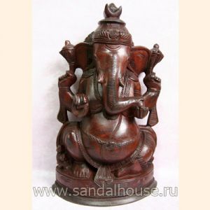 Ганеша розовое дерево 18" ~49см