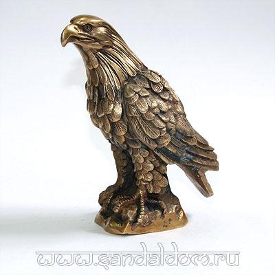 Орел TD84Y крылья сложены h=18см бронза