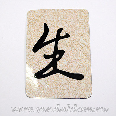 Магнит Фен-Шуй  на холодильник с иероглифом Рост