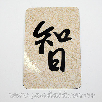 Магнит Фен-Шуй  на холодильник с иероглифом Мудрость