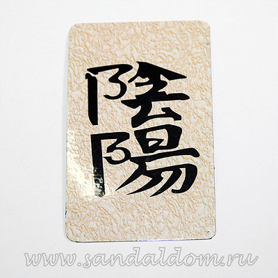 Магнит Фен-Шуй  на холодильник с иероглифом Инь Янь