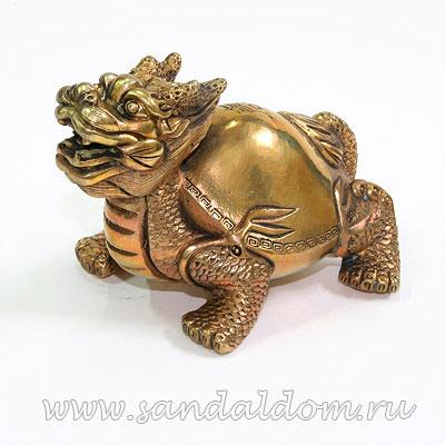Дракон-черепаха TS80  h=10см L=14см бронза