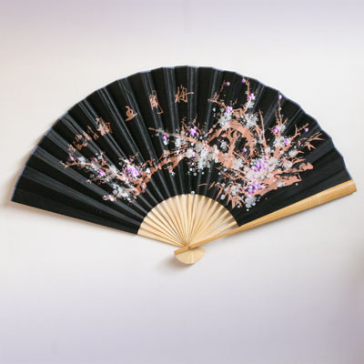 Опахало настенное САКУРА  Черное атласное 55см кукпить