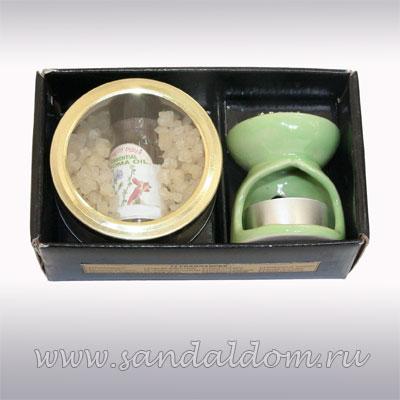 Набор кристаллы и аромалампа R-Expo Opium Flower малый 