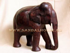 Слоник WF414 h~14"(~35sm) розовое дерево plane