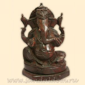 Ганеша WFG112 розовое дерево 12" ~33см