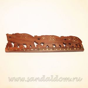WKH0002 Вешалка для ключей Три слона ~30*7.5cm "старинная"
