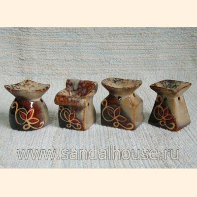 Аромалампа XL312 Набор 4 аромалампы керамика  h=7см