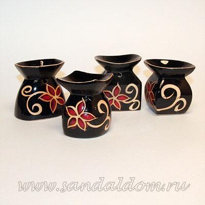 Аромалампа XL314 Набор 4 аромалампы керамика h=7см