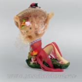 Статуэтка YX2062 ФЕЯ  под грибом h=14см L=13см полистоун + керамка