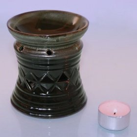 Аромалампа Египетская колонна желаний 11см керамика глазурь