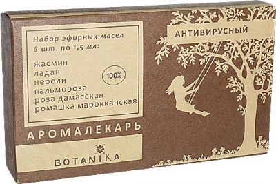 Набор эфирных масел Ботаника АНТИВИРУСНЫЙ в уп 6 масел/1,5мл/  