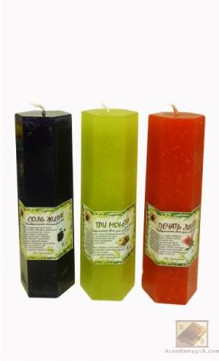 Универсальная очищающая свеча "Соль Жизни" (черная) 