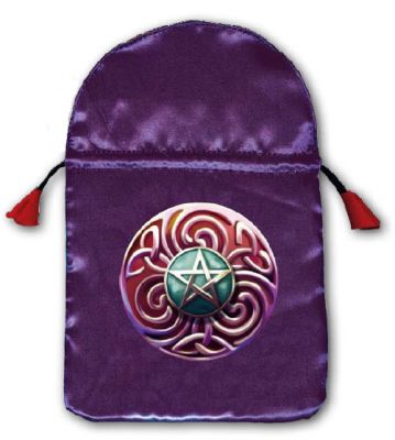 Мешочек для Колод карт Таро Звезда Мага (шелкография. сатин) 150х230 мм.