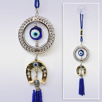 Подвеска от сглаза с подковой, L 30 см.