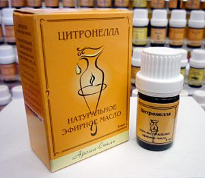 100% натуральное эфирное масло Цитронеллы, 5 мл 