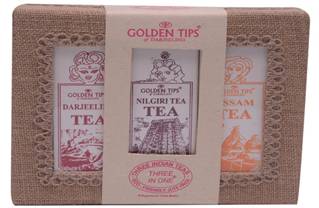 3-in-1- Darjeeling, Assam, Nilgiri Teas- Jute Box