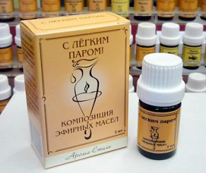 Композиции из натуральных эфирных масел: "С легким паром", 5 мл 