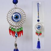 Подвеска-оберег Колесо и перчики, L 30 см.