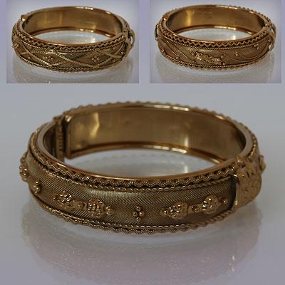 Браслет - сетка, под золото, Индия