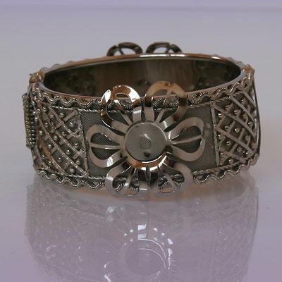 Браслет GU4724-S ЦВЕТОК под серебро Индия