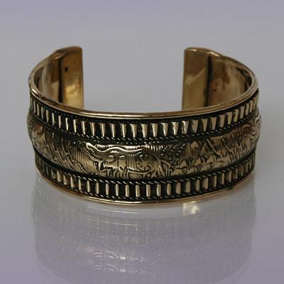 Браслет-оберег СЛОНЫ, под золото, Индия