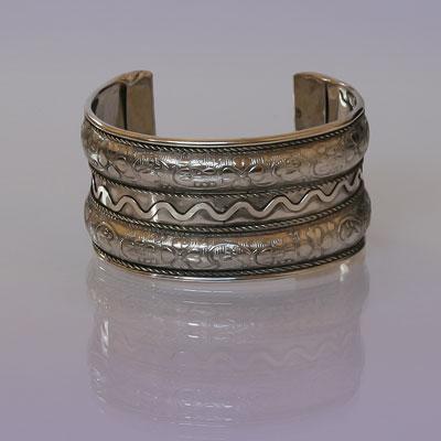 Браслет-оберег узор Волна h=4см Индия