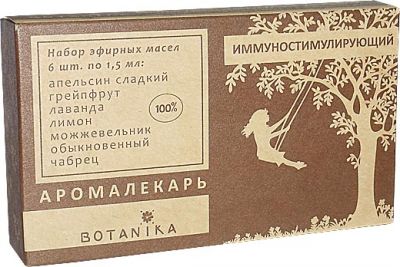 Набор эфирных масел Ботаника ИМУНОСТИМУЛИРУЮЩИЙ в уп 6 масел/1,5мл/  