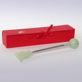 Массажёр для тела из жадеита Рука и Шар, телескопический