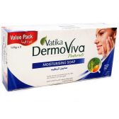 Мыло VATIKA DERMOVIVA Naturals  Moisturising - Увлажняющее (2 + 1), 125 гр.х3