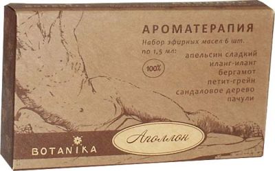 Набор эфирных масел Ботаника АПОЛЛОН в уп 6 масел/1,5мл/  