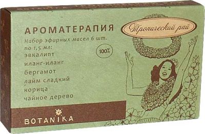 Набор эфирных масел Ботаника ТРОПИЧЕСКИЙ РАЙ в уп 6 масел/1,5мл/  