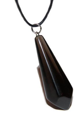 Маятник для биолокации, обсидиан