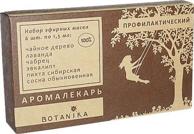 Набор эфирных масел Ботаника ПРОФИЛАКТИЧЕСКИЙ в уп 6 масел/1,5мл/  