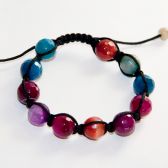 Браслет Шамбала "MIX", Натуральные Граненные камни