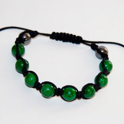 Браслет Шамбала "зеленый", Камень. Купить