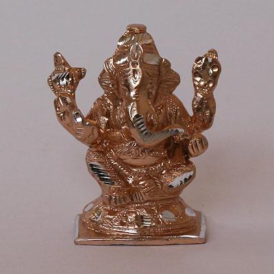 Ганеша на возвышении, h=11см L=8,5см, Легкий сплав, Индия
