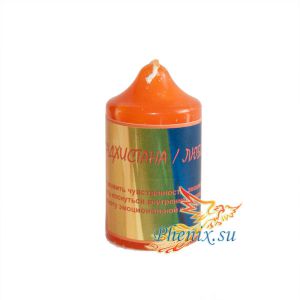 Чакровая свеча Свадхистана/Любовь (оранжевая), Купить в интернет-магазине СПб