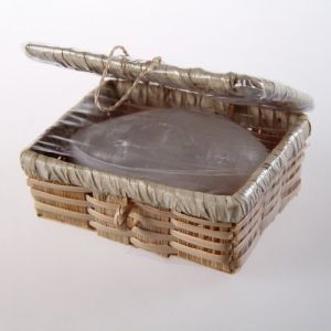 Кристалл-минеральный дезодорант в бамбуковой шкатулке, средний 100гр.